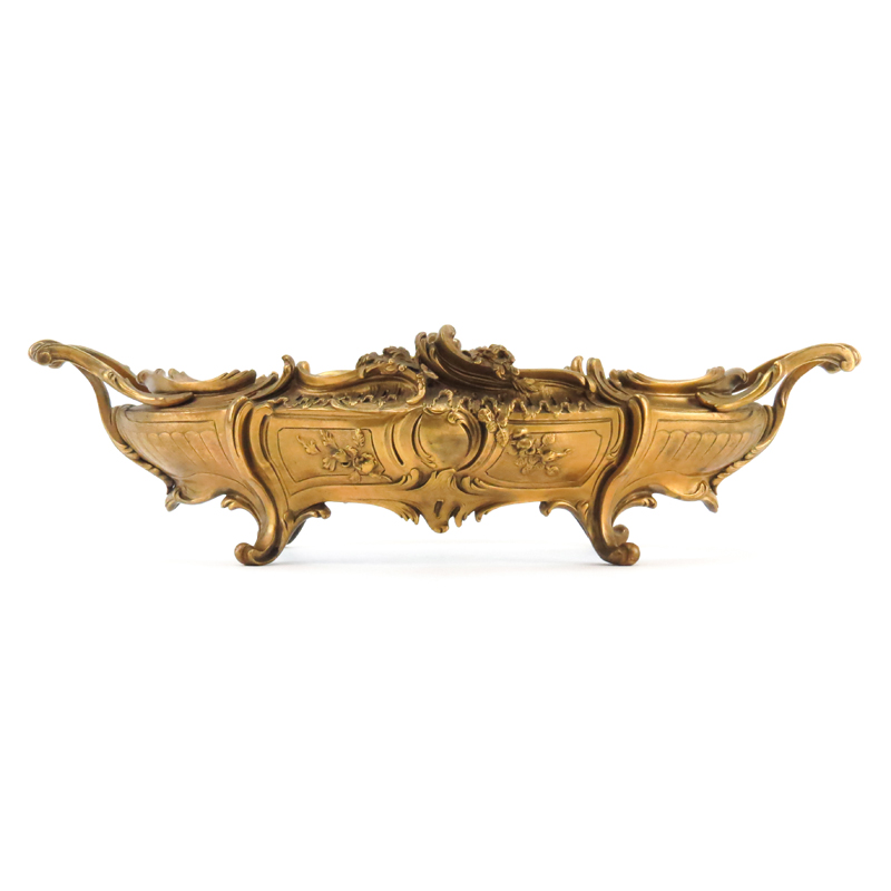 Antique French Bronze Centerpiece Bowl Base.