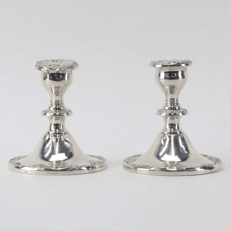 Gorham Weighted Sterling Silver Candlesticks.