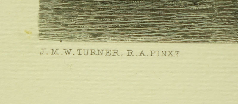 Three (3) After: J M W Turner, British (1775-1851) R. A. Pinx Colored Prints. Includes: "Venice", "The Grand Canal", and "The Bridge of Sighs". 