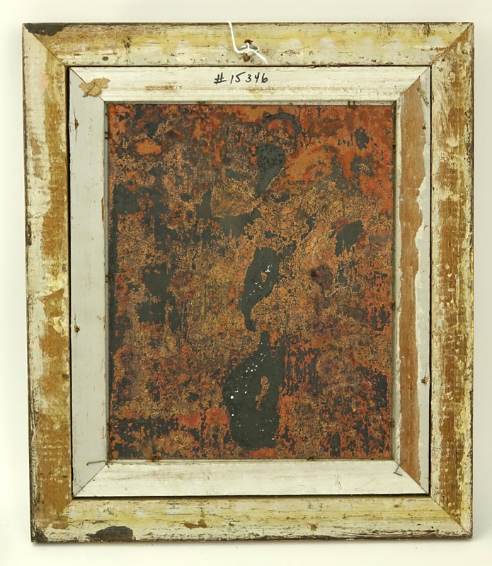 Two (2) Louis Cardin (20th Century) Enamel on Copper Paintings