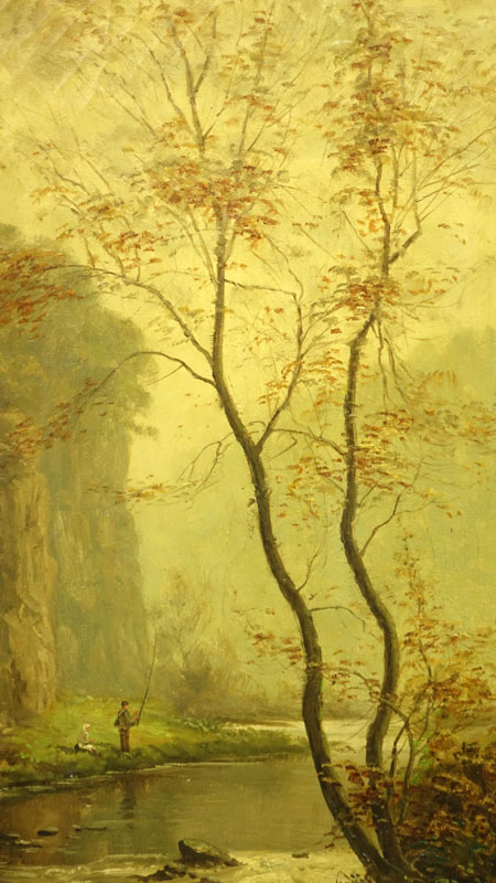 Tom Seymour, British (1844-1904) "Autumn" Oil on Canvas 