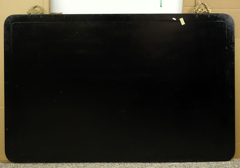 Maitland-Smith (Mid. 20th C.) Chinese Black Lacquered Wall Panel.