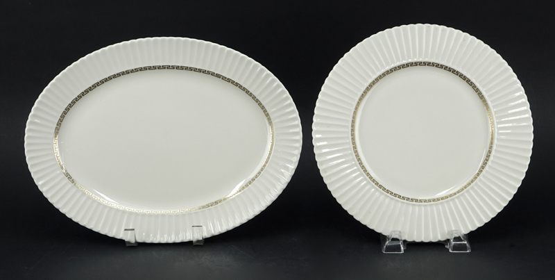 Thirty Two (32) Piece Lenox "Cretan" Porcelain Dinnerware. 