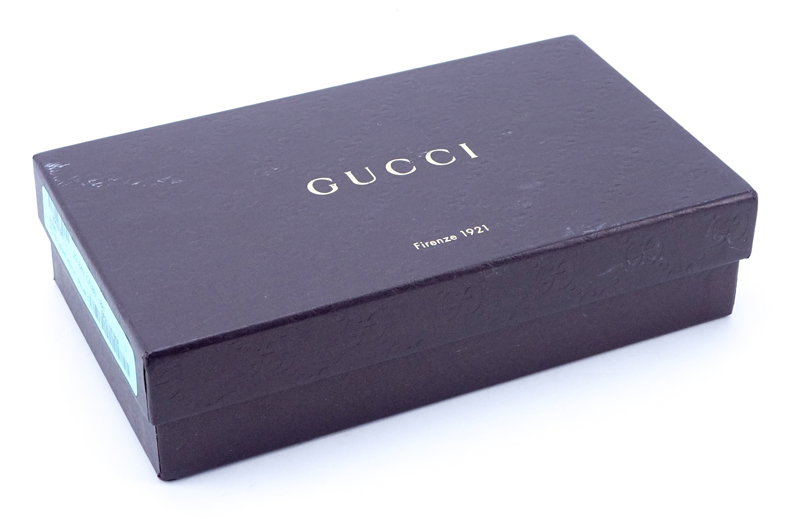 Gucci Green Matte Crocodile Continental Wallet.