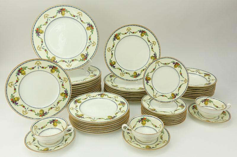 Sixty Six (66) Piece Cauldon England "Malverne" Fine China Dinnerware.