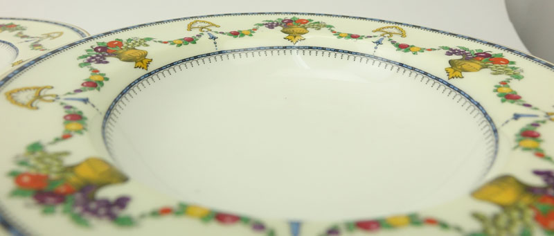 Sixty Six (66) Piece Cauldon England "Malverne" Fine China Dinnerware.