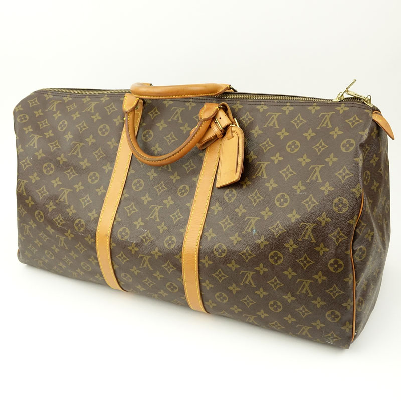 Louis Vuitton Keepall 50 Duffle Weekender Bag.