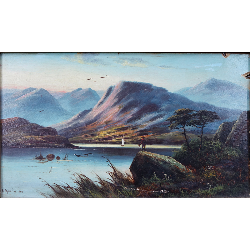 B. Marvin (19/20th Century) Oil on Board "Loch Achray".