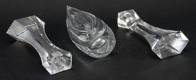 Collection of Three (3) Baccarat Crystal Tableware.