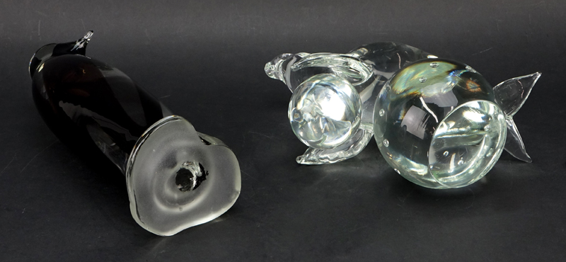 Collection of Two (2) Art Glass Tableware.