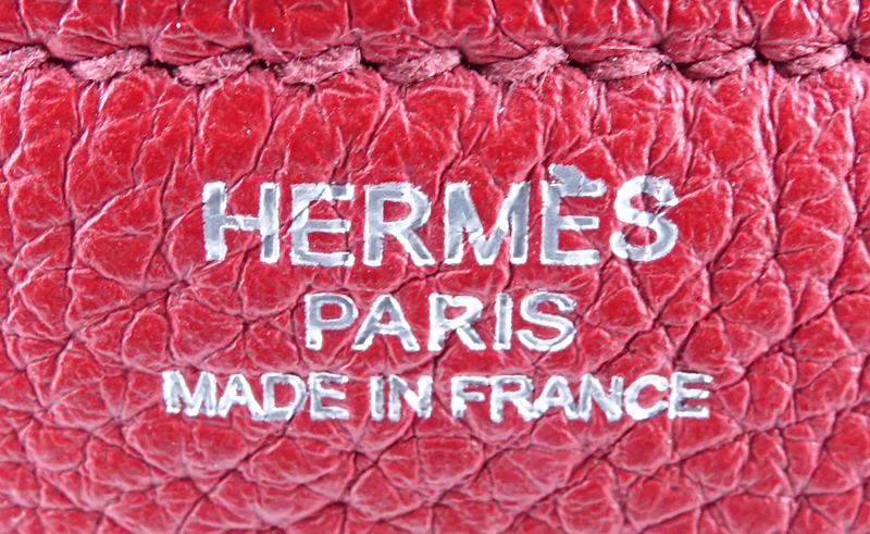 Hermes Rouge Casaque  Lindy 34 Clemence Bag.