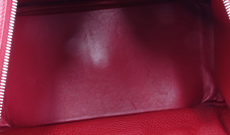 Hermes Rouge Casaque  Lindy 34 Clemence Bag.