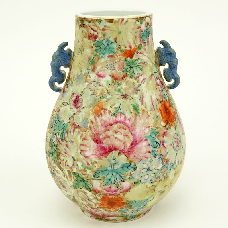 19/20th Century Chinese Famille Rose Millefleurs Vase.