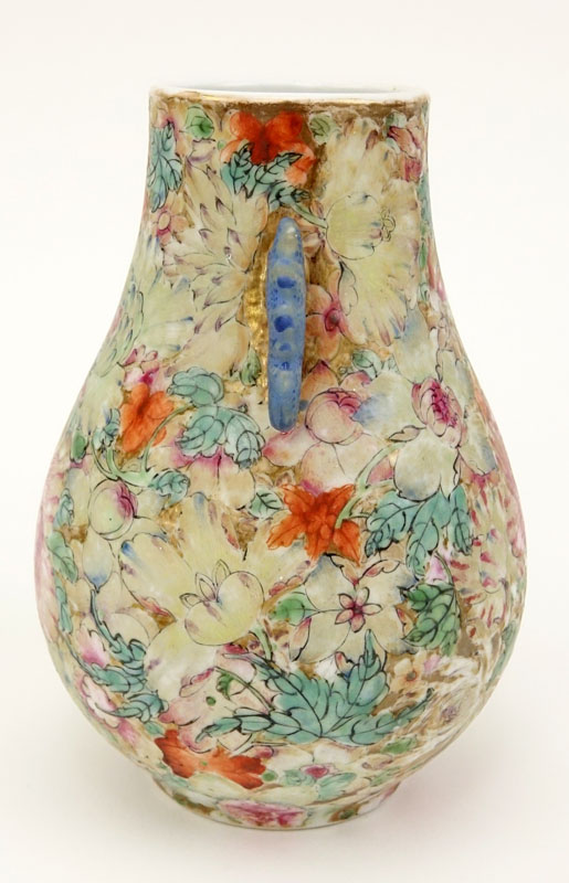 19/20th Century Chinese Famille Rose Millefleurs Vase.