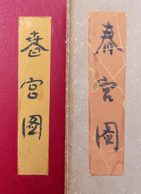 Grouping of Two (2) 19/20th Century Chinese Erotic Scroll Pillow Book.