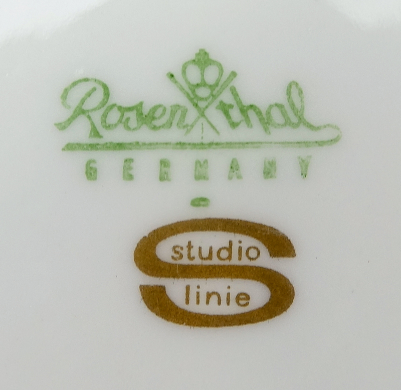 Set of Eleven (11) Rosenthal Studio Line Porcelain Coasters - Lovers - monthly.