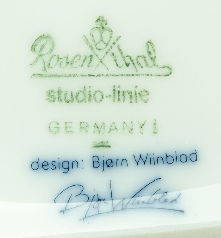 Collection of Five (5) Rosenthal Bjorn Winblad Porcelain Tabletop Items.