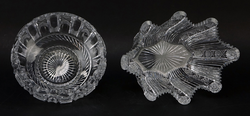 Two (2) Antique or Vintage Brilliant Cut Glass Bowls.