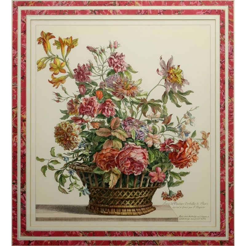 Decorative Botanical Style Print. Very good condition.