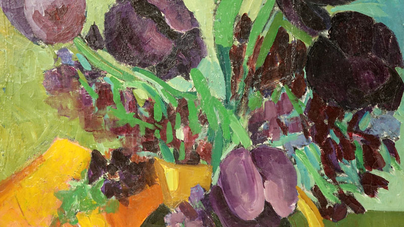 Attributed to: Maria-Mela Muter, French-Polish (1876-1967) Oil on Canvas, Still Life with Flowers. 