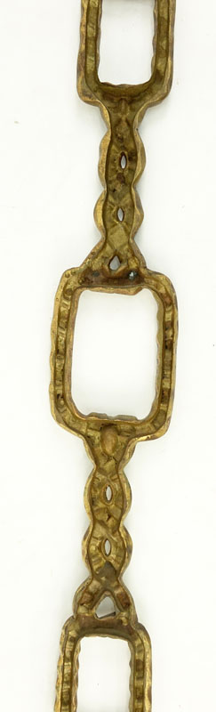 Antique French Bronze Ribbon and Bow Applique.