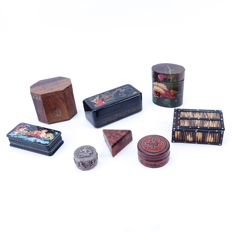 Collection of Eight (2) Antique and Vintage Boxes.