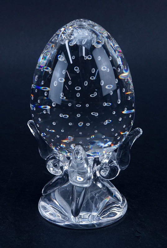 Collection of Three (3) Steuben Crystal Figurines.