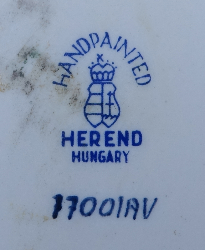 Collection of Five (5) Herend Porcelain Tableware.