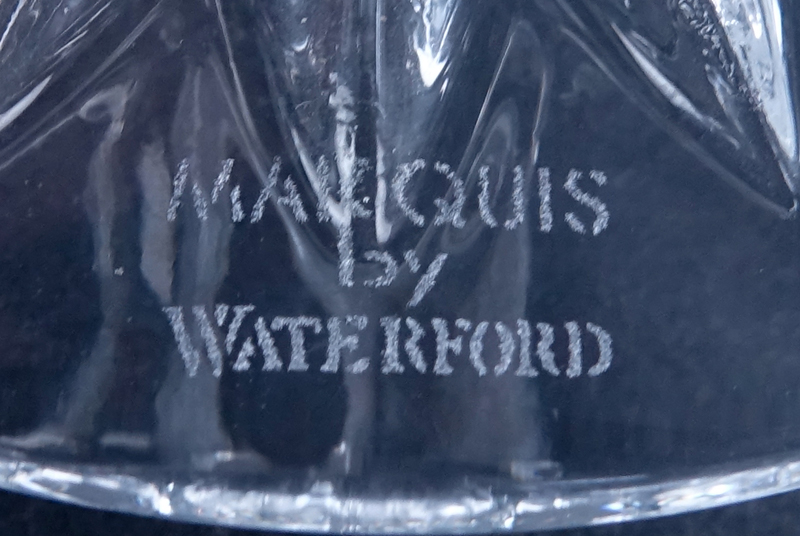 Set of Six (6) Waterford Marquis "Brookside" Crystal Goblets.