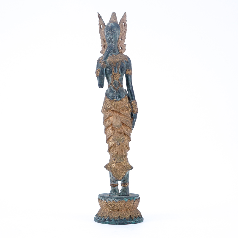 19/20th Century Indian Gilt Bronze Parvati Sculpture.