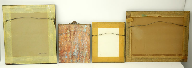 Grouping of Four (4) Antique or Vintage Artworks.