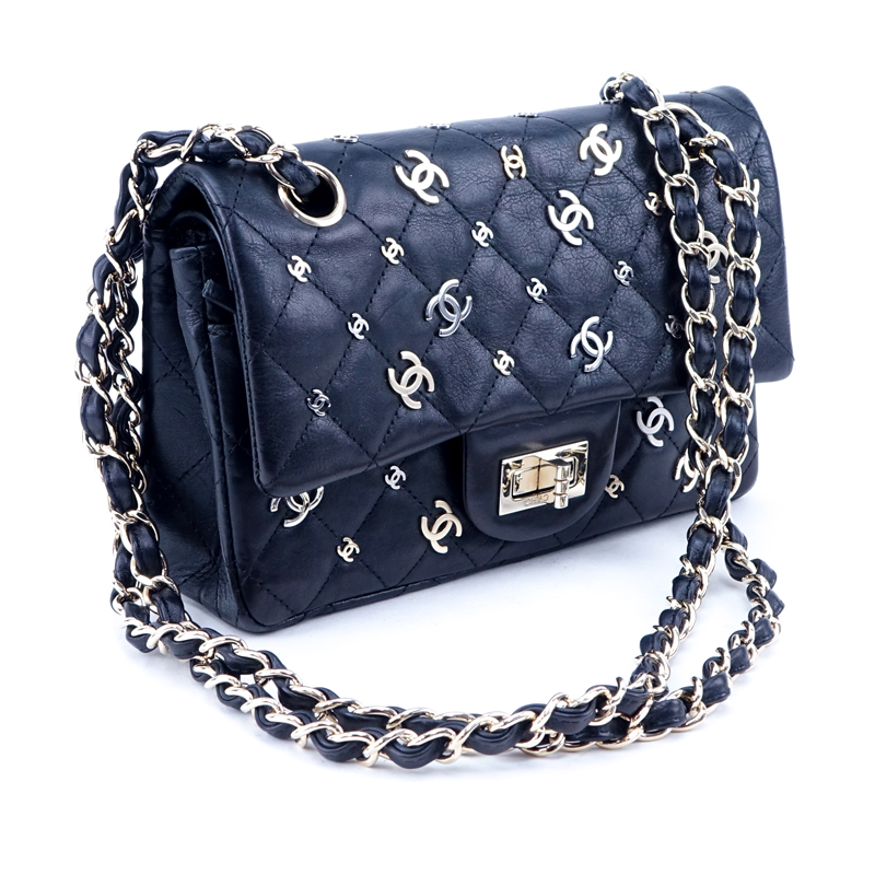 Chanel Limited Edition Black Lucky Charms Small Double Flap Bag.