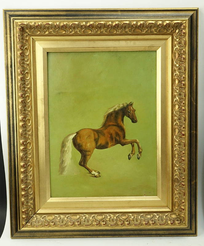 20th Century Oil On Board "Horse". 