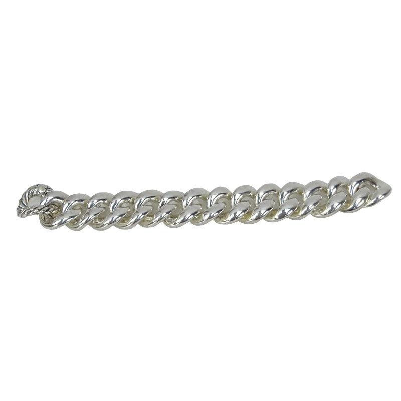 David Yurman Sterling Silver Wide Link Bracelet.