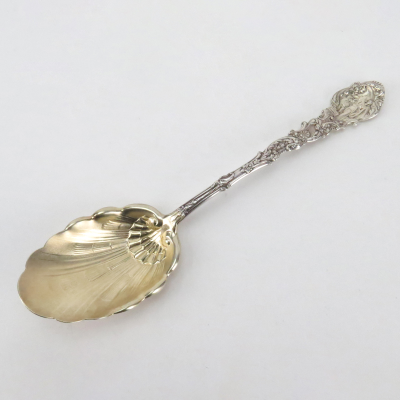 Antique Gorham "Versailles" Sterling Silver Oversize Serving Spoon. 