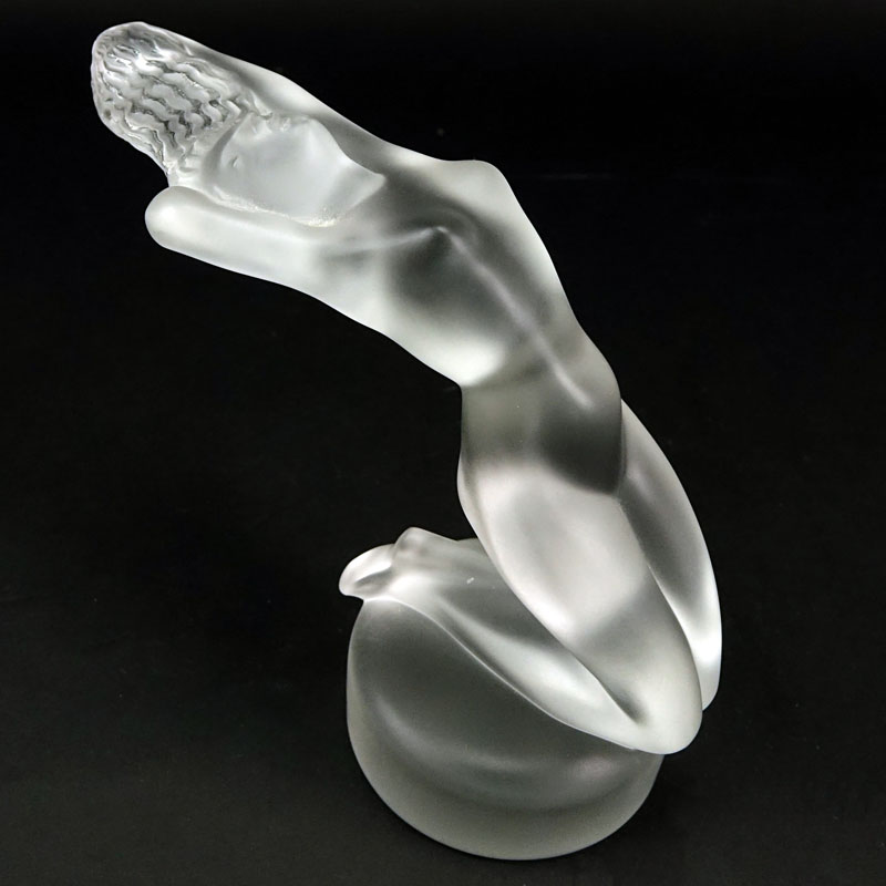 Lalique Crystal "Chrysis" (Medium) Female Nude Figurine.