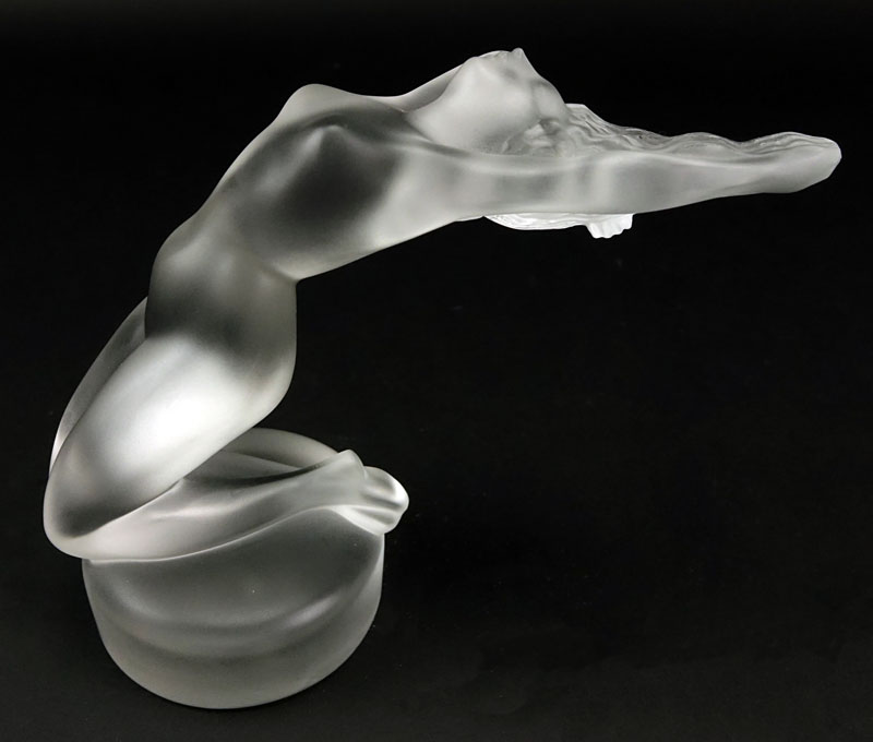 Lalique Crystal "Chrysis" (Medium) Female Nude Figurine.