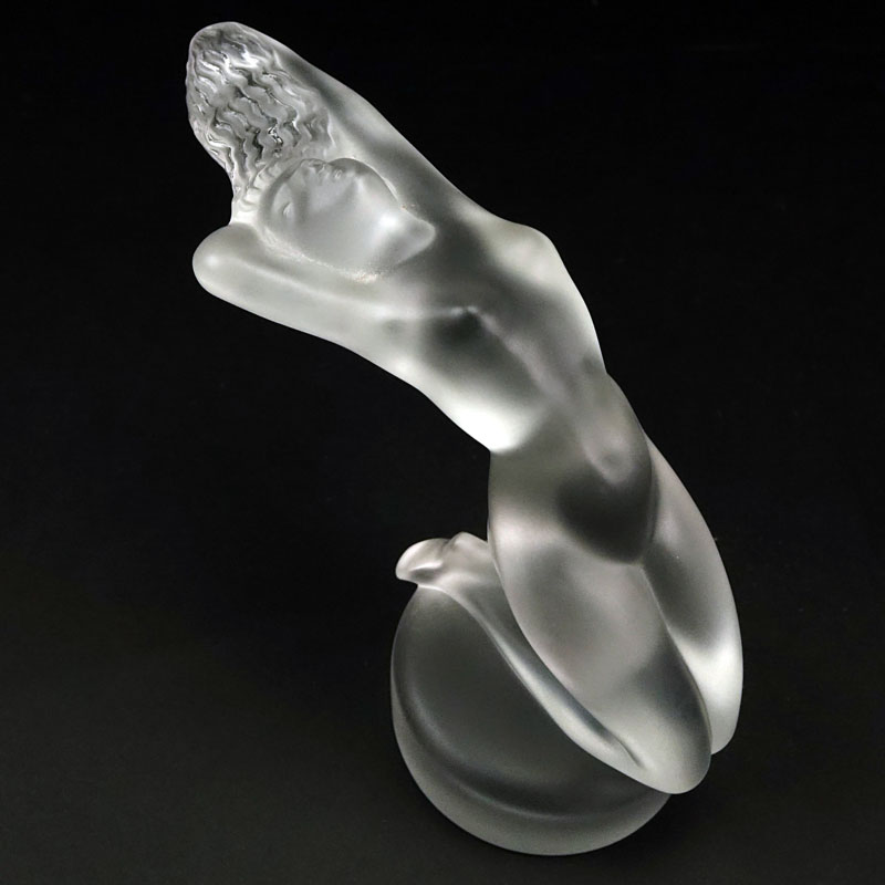 Lalique Crystal "Chrysis" (Medium) Female Nude Figurine.