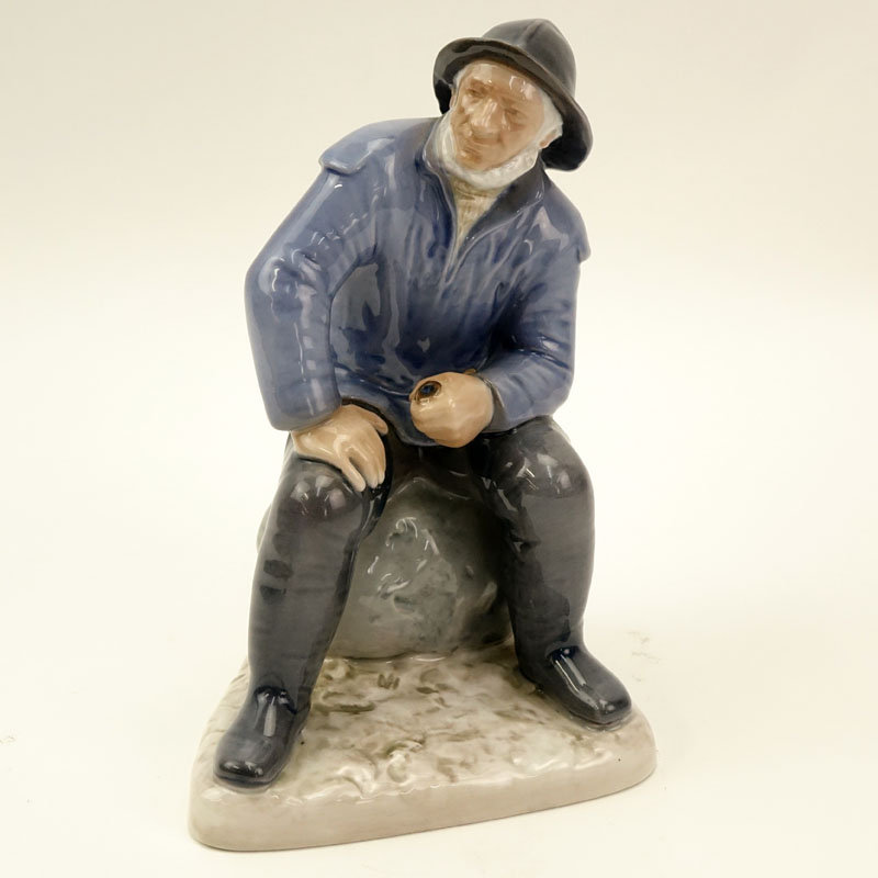 Bing & Grondahl Denmark Fisherman Porcelain Figurine #2370.