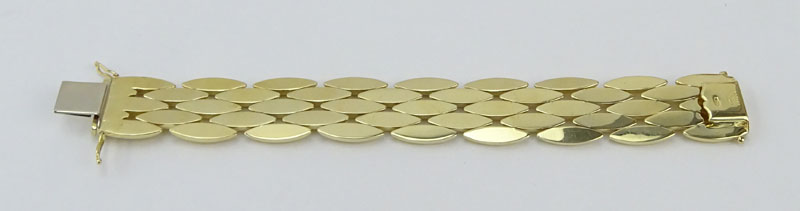 Vintage Cartier 18 Karat Yellow Gold Panther Bracelet.