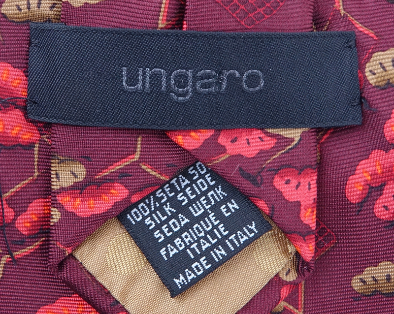 Ungaro 100% Silk Patterned Tie.