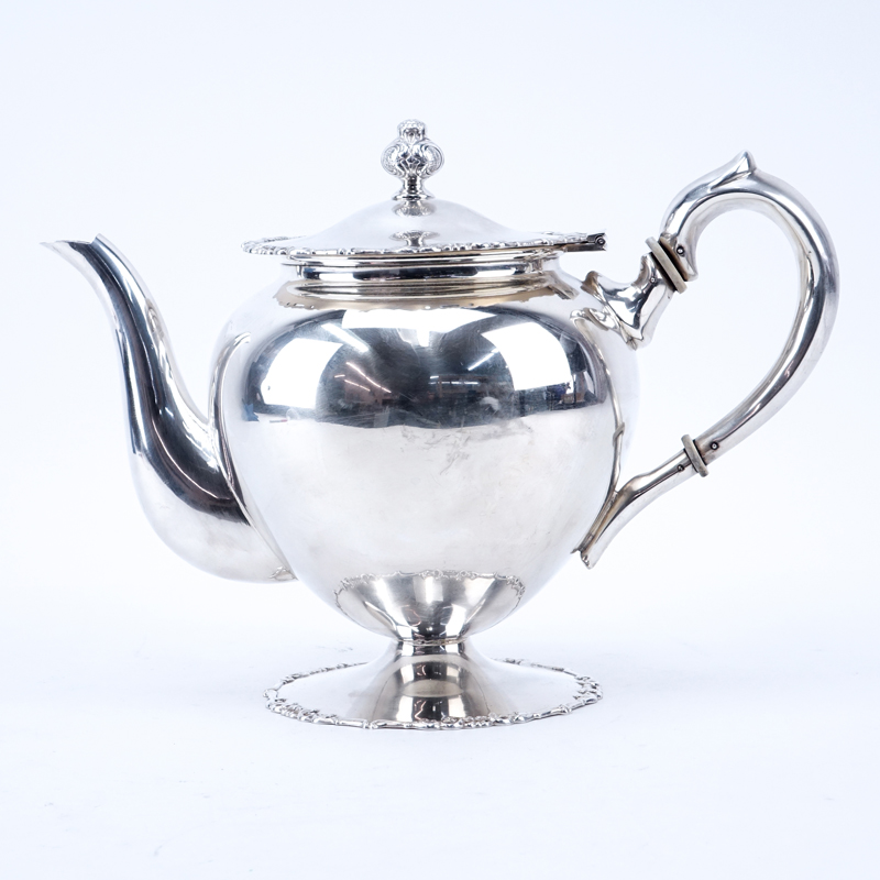 Camusso Peruvian Sterling Silver Tea Pot.