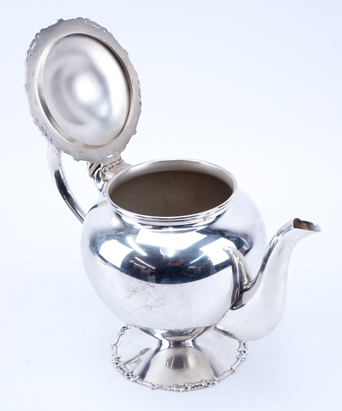 Camusso Peruvian Sterling Silver Tea Pot.