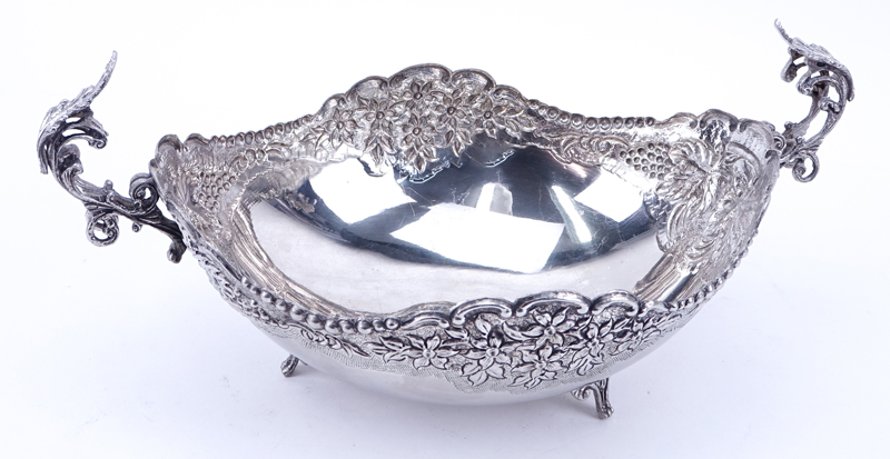 A Pr. Xeipoe Greek Silver Plated Repousse Bowl.