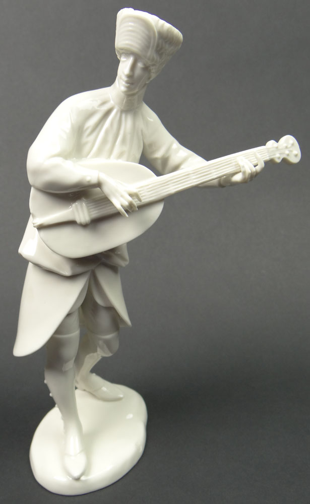 Vintage Nymphenburg Porcelain Figure of a "Guitarist" .