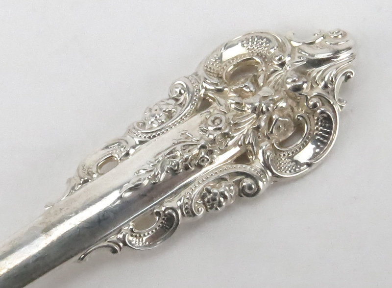 Set of Twelve (12) Wallace "Grand Baroque" Sterling Silver Forks. 