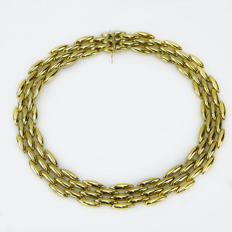 Vintage Cartier 18 Karat Yellow Gold Panther Necklace.