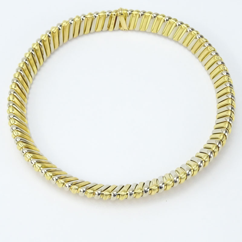 Vintage Bulgari 18 Karat Yellow Gold Choker Necklace.