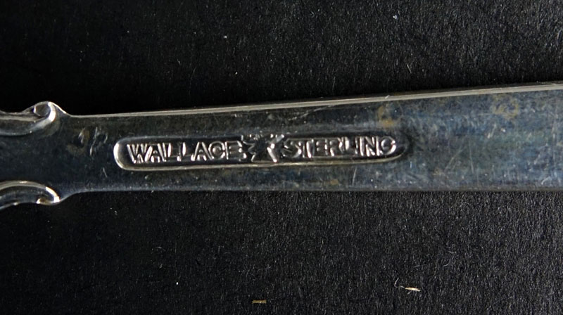 Set of Twenty Four (24) Wallace "Grand Baroque" Sterling Silver Youth Five O'clock Spoons. 