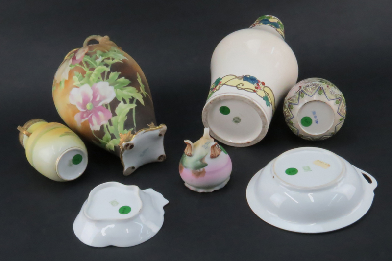 Collection of Seven (7) Pieces of Vintage Nippon & Japanese Import Porcelain.